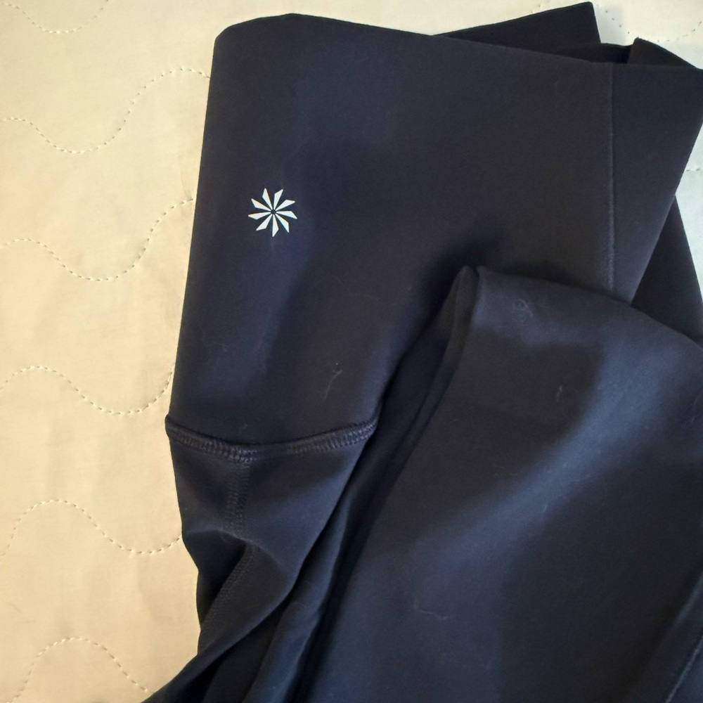 Athleta Salutation Stash 7/8 Leggings, Navy